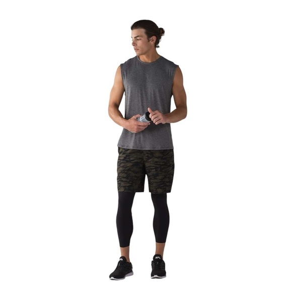 Lululemon Pace Breaker Short Linerless 9" Sz Large Bricollage Military Green - Picture 1 of 8